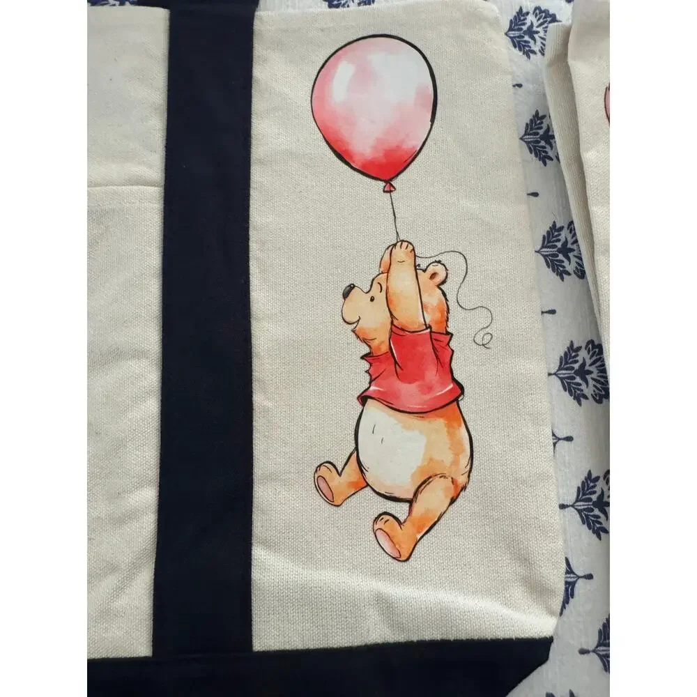 Disney Winnie Pooh Tigger Eeyore Piglet Large Custom Made Trader Joes Mini Tote